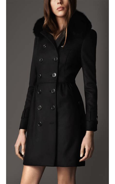 burberry fur coat women|Burberry trench coat women long.